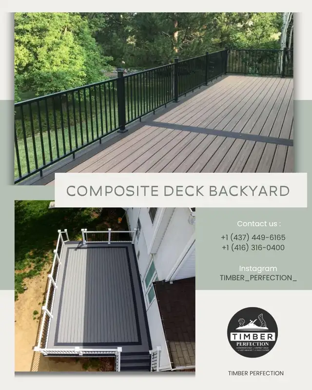 Backyard Composite Deck and Fence& Handyman Services63006659290371124
