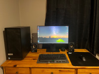 Complete gaming PC setup 