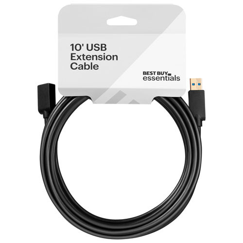 Best Buy Essentials: 3m (10 ft.) USB-A 3.0 Extension Cable in Cables & Connectors in Burnaby/New Westminster