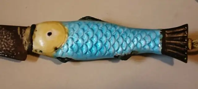 Antique Letter Opener/Knife with Enameled Cloisonne Fish Handle in Arts & Collectibles in Oshawa / Durham Region - Image 6