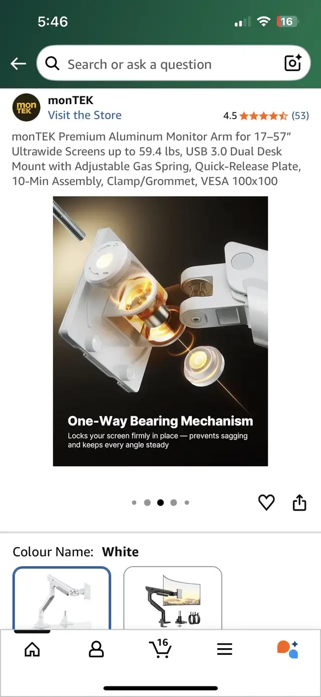 Montek Dual Monitor Arm nee in Monitors in Oshawa / Durham Region - Image 5