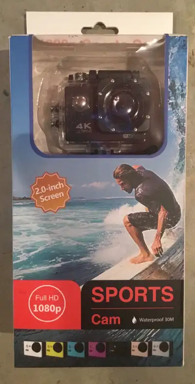 BNIB Waterproof Sports Cam, View more