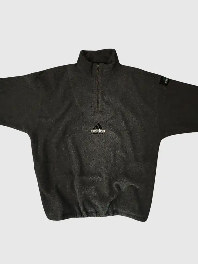 Vintage x 90s Adidas EQT Fleece Polartec Quarter Zip Pullov in Men's in City of Toronto - Image 3