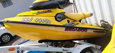 1997 seadoo runs great new battery. Comes with trailer. Price is firm no trades.