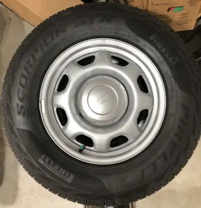 New oem factory 17 inch wheels, tires, and lug nuts with locks off of f150 6x135 bolt pattern $1300...