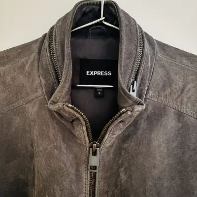 Men's Express Suede Bomber Jacket, View more