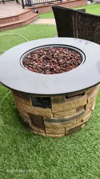 Outdoor Propane Gas Firepit