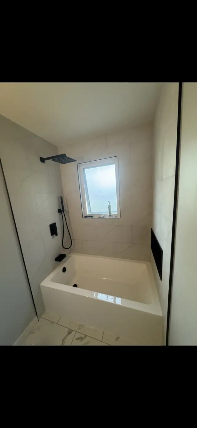 Bathroom and backsplush Tile Installation – Edmonton65561306256514124