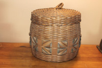 Vintage Lidded Basket