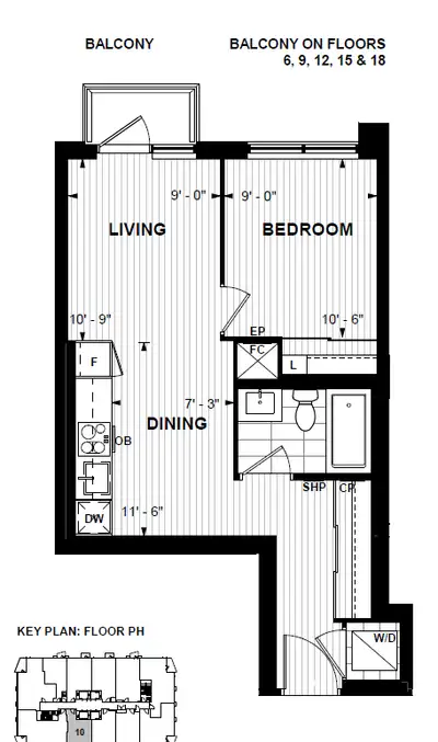 Location: 60 Central Park Roadway, Etobicoke, ON M9A 3K1 Unit Type: 1-Bedroom Condo, 1-Bath ️ Builde...