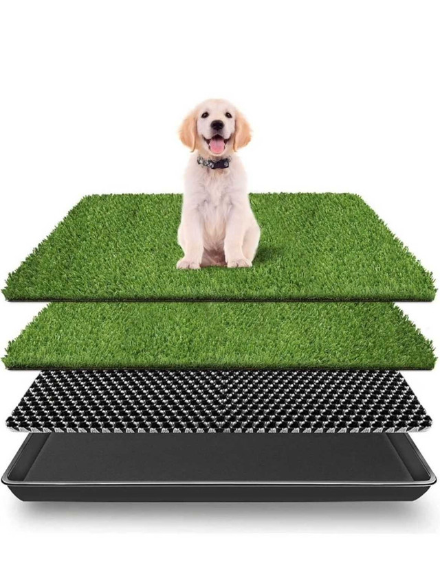Dog Grass Pad with Tray, Artificial Turf Dog Grass Pee Pad Potty in Hobbies & Crafts in Oshawa / Durham Region - Image 4