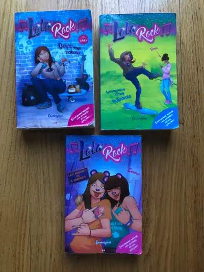 LIVRE ENFANT JEUNESSE ADO *  LOLA ROCK 1,2,3 (20$ le lot de 3 li, View more