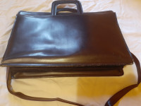 Brown leather bag. Very handy, durable,clean. Great condition.