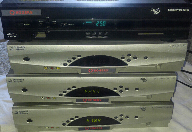 4 Rogers PVR's - Scientific Atlanta 8300 & Cisco Explorer 8642HD in Video & TV Accessories in London
