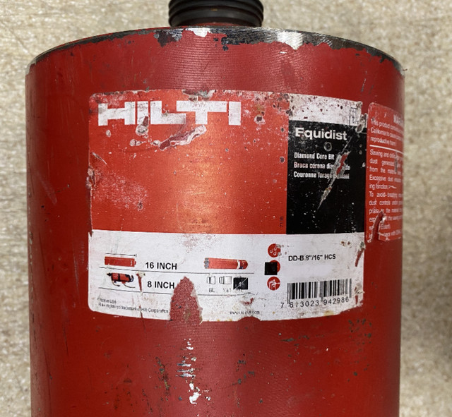 Hilti DD-BL 8"/16" High speed Diamond Core Bit- $179 in Power Tools in Mississauga / Peel Region - Image 3