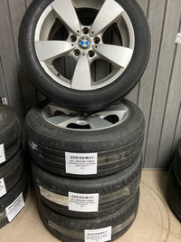 225/50/R17 USED All-Season Tires on BMW Wheels
