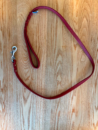 Leather Red Leash for Dog Cat Pet