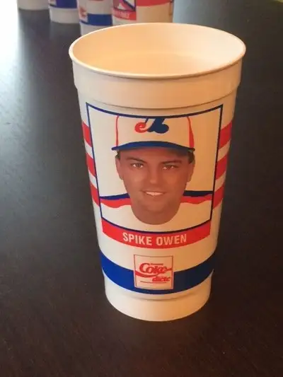 1989 MONTREAL EXPOS BEER CUP - SPIKE OWEN, View more