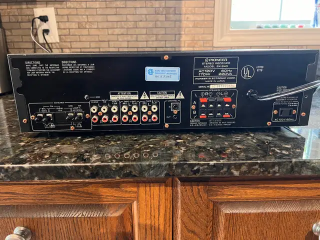 Pioneer SX 240 Stereo Receiver  in Stereo Systems & Home Theatre in Lethbridge - Image 6