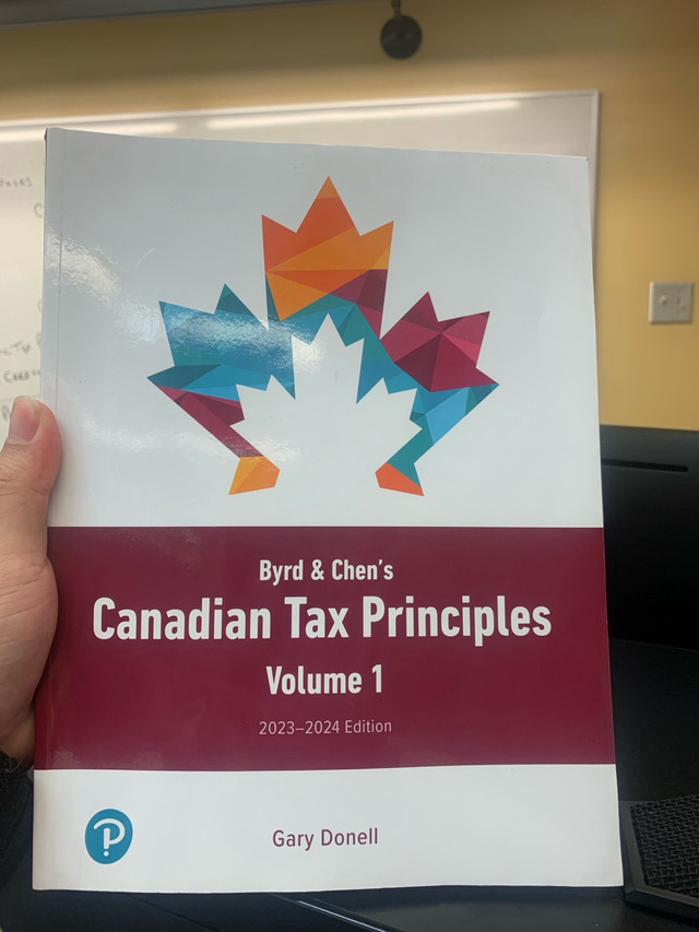 Canadian Tax Principles 2023-2024, Pearson E-book in Textbooks in Brandon