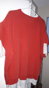 2XL - Gym Red Sweat Shirt with Liner and Black Shorts