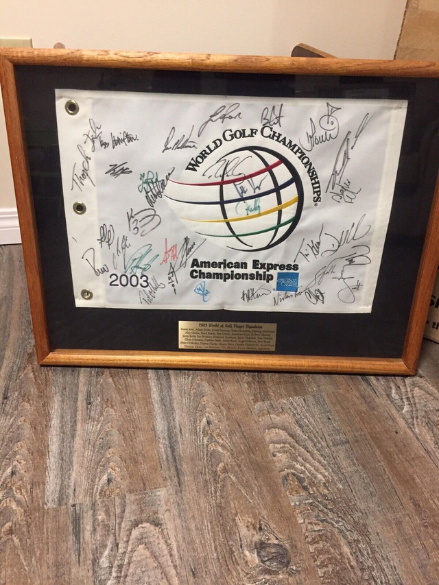 Golf Flag world Golf Championship Signed in Golf in Regina