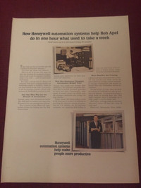 1966 Honeywell Automation Systems Original Ad