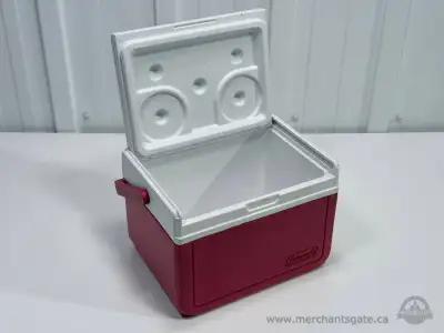 Vintage Coleman Cooler Model 5205 Red White Insulated Ice Chest, View more