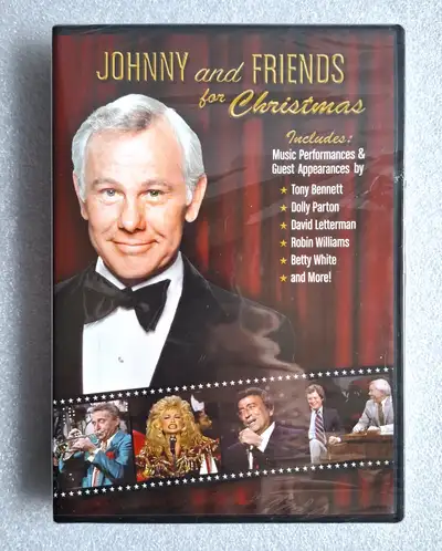 The Tonight Show Starring Johnny Carson Johnny And Friends For Christmas DVD. Brand New Still Sealed...