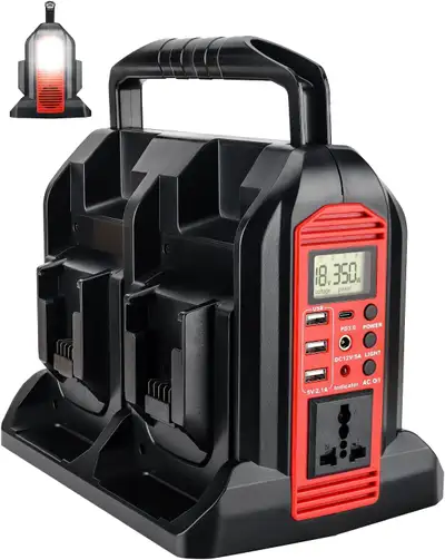 350W Power Inverter for Milwaukee M18 18V Battery, 4-Ports, View more