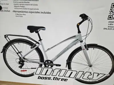 Ladies white bike infinity boss three new in box, View more