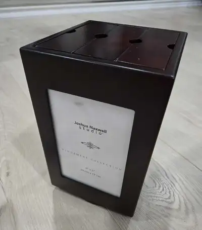 NEW Photo Frame, 4-sided, with storage for + photos in top slots, View more