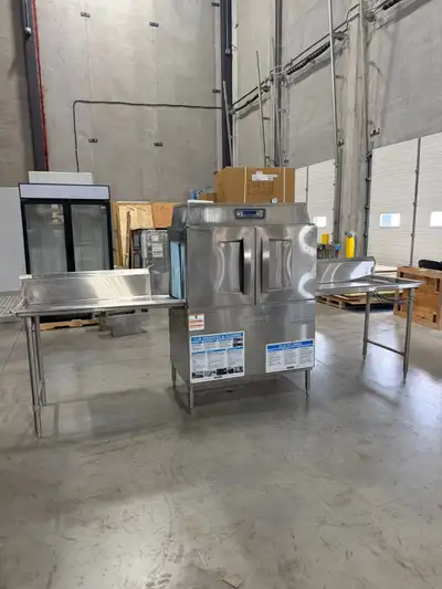 2018 Hobart CL44EN Conveyor Dishwasher- 202 Racks Per Hour, View more