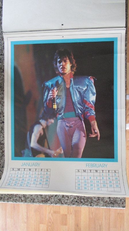 Rolling Stones Calendar/Poster in Other in Delta/Surrey/Langley - Image 2