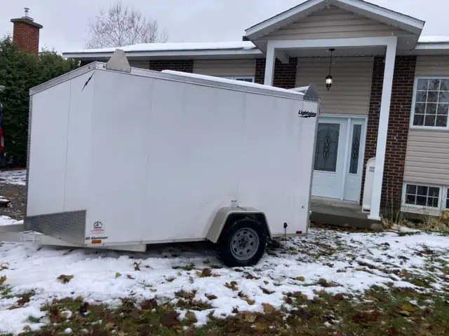 remorque en aluminium 6 x 10 +2 (V nose) in Cargo & Utility Trailers in West Island - Image 2