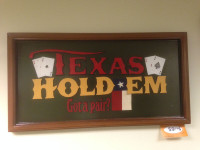 Texas Holdem affiche retro mancave Poker Sign parfait cadeau
