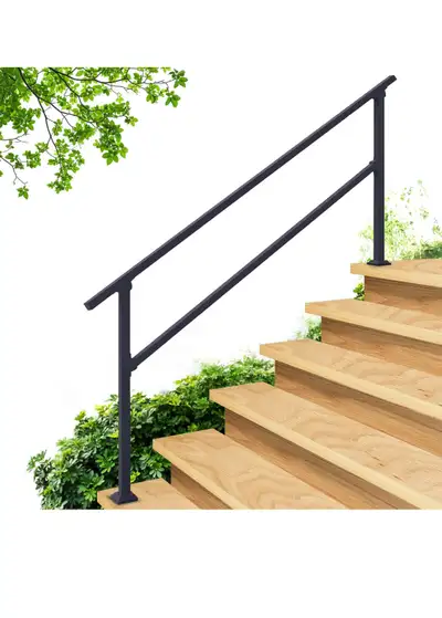 Fence and Rail Hand Rails for Outdoor Steps, 5–6 Step Handrail &, View more