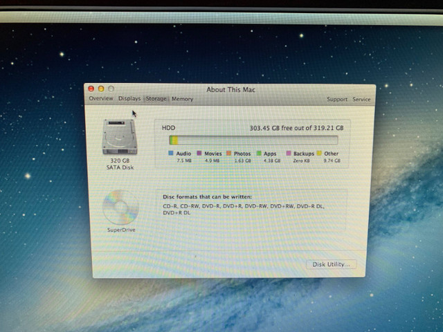 Apple Imac mini 4GB RAM 2.4Ghz OSX10.8 dans Ordinateurs de bureau  à Longueuil/Rive Sud - Image 3