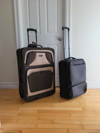 Premium Luggage Set: Big 30" Suitcase + 23" Carry-On. Clean 