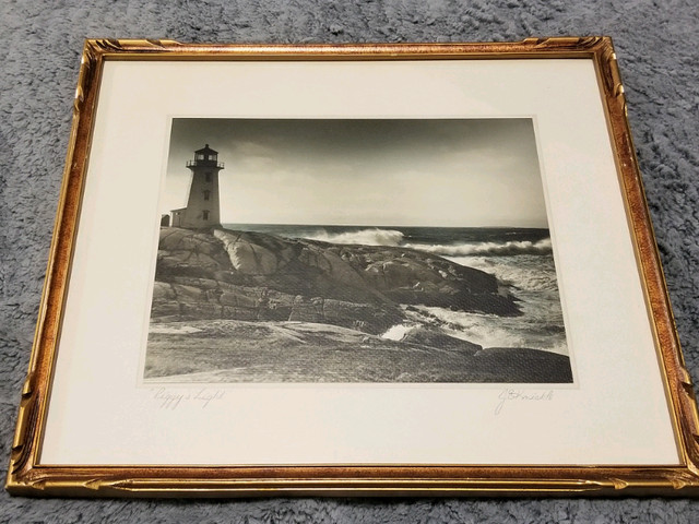 Framed photograph by JE Knickle, "Peggy's Light " in Arts & Collectibles in Dartmouth
