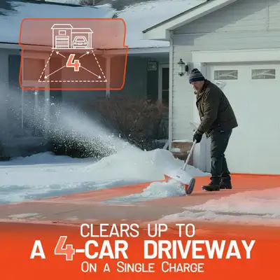 Cordless 20V Litheli Snow Shovel – Brushless, 4.0Ah Battery, Lig, View more