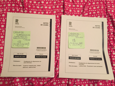 cahier de cours de soins infirmiers. Neuf et en bon état. Disponible dès maintenant. VOUS POUVEZ L'A...