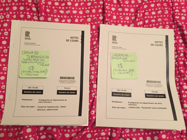 CAHIER DE TERMINOLOGIE ET PASSEPORT SOINS INFIRMIERS 5$ et 8$ in Textbooks in City of Montréal - Image 2
