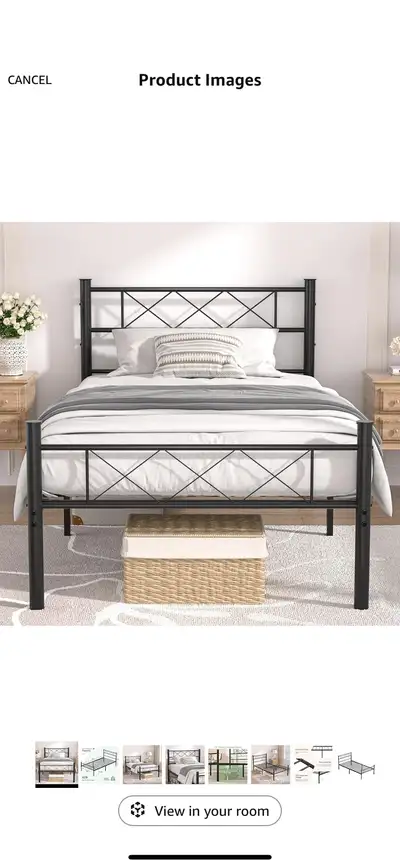 twin bed frame, View more