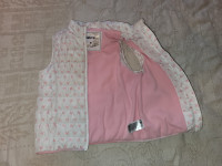 2 Girls puffer vest jackets  size 5 and 7
