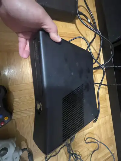 Xbox 360 console with games, View more