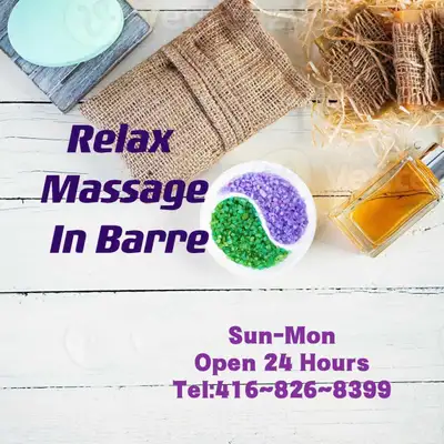 Sun-Mon Open 24 Hours Tel:416~826~8399 Best Full Body Asian Massage In Barre Thai massage Swedish Ma...