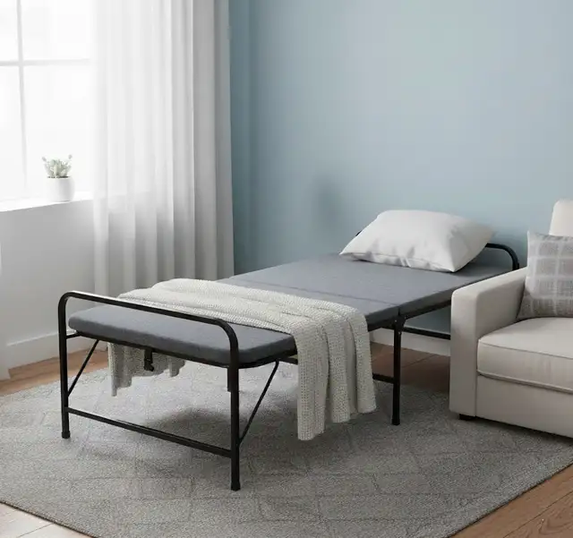 Folding Guest Bed - Lit Pliable pour Invités in Beds & Mattresses in City of Montréal - Image 2