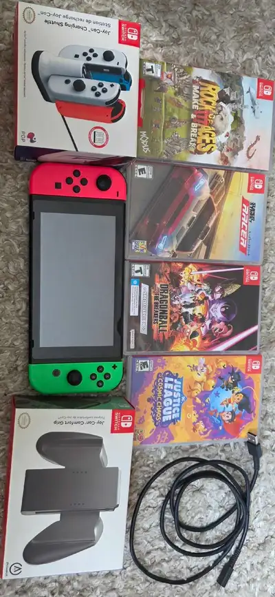 Nintendo Switch Console with games, View more