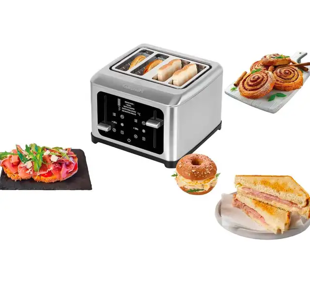 Cuisinart 1480 4-Slice Touchscreen Digital Toaster in Toasters & Toaster Ovens in Calgary - Image 5